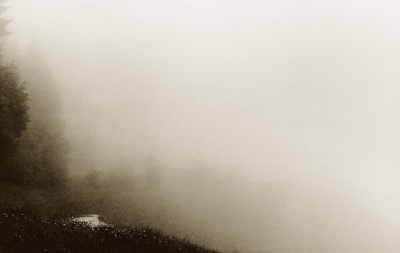 Porsche In Mist