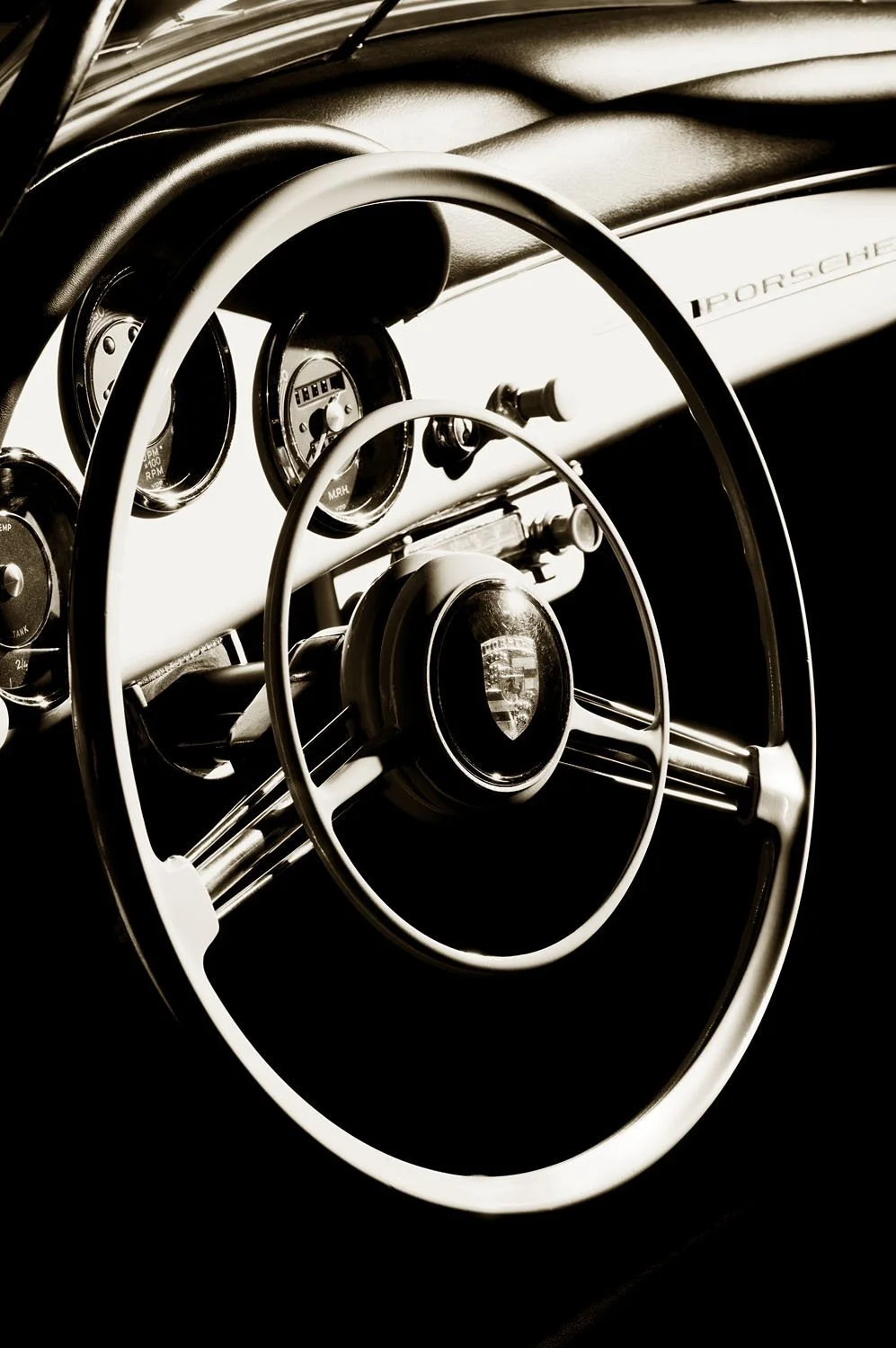 Porsche 356 Speedster, 1958 (steering wheel)