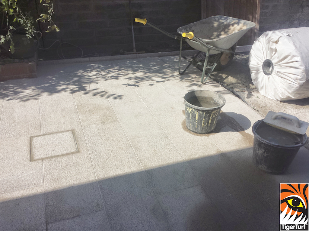 screeded sand before grass fitting