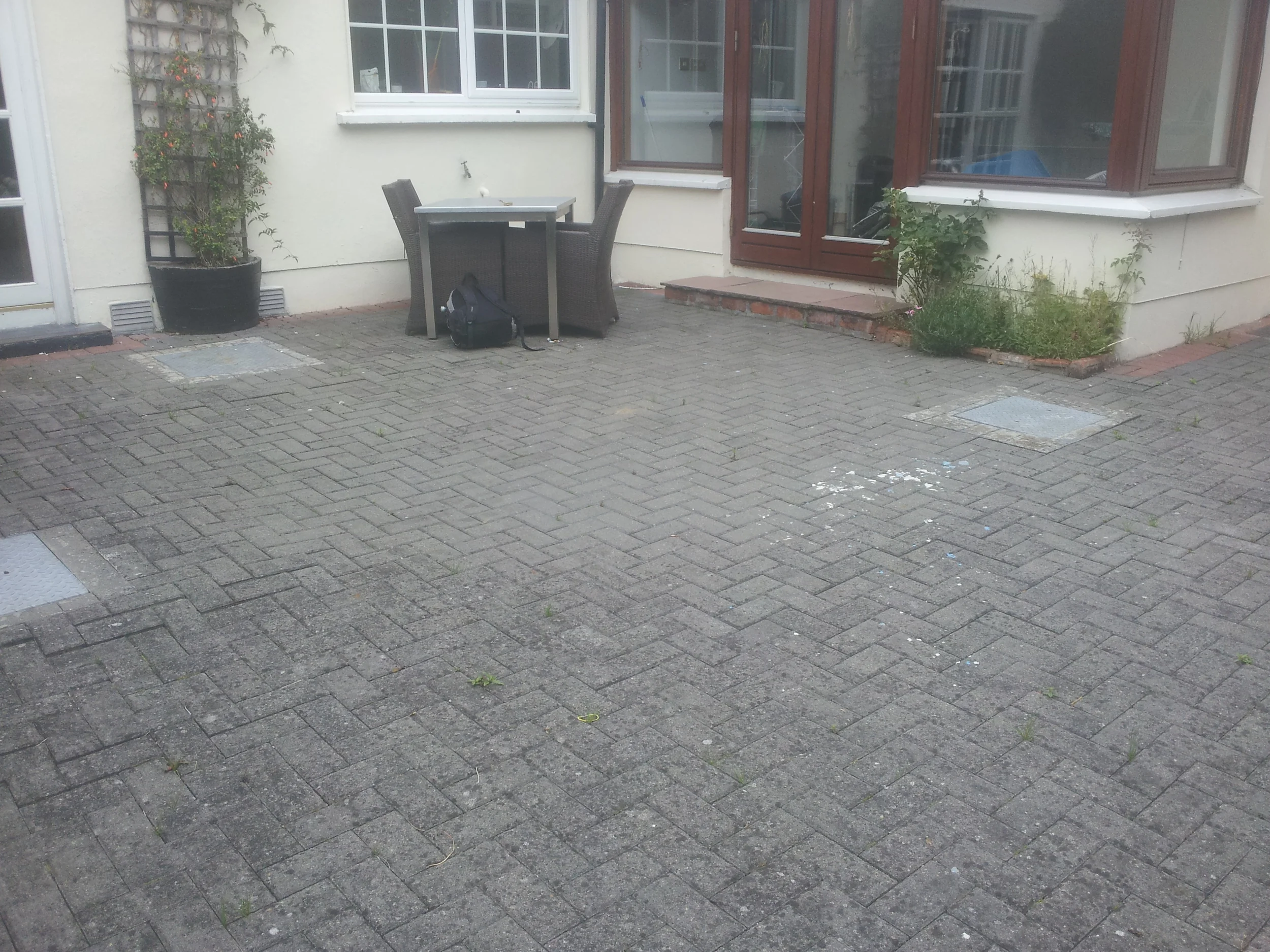 Garden prior to granite Patio being Installed