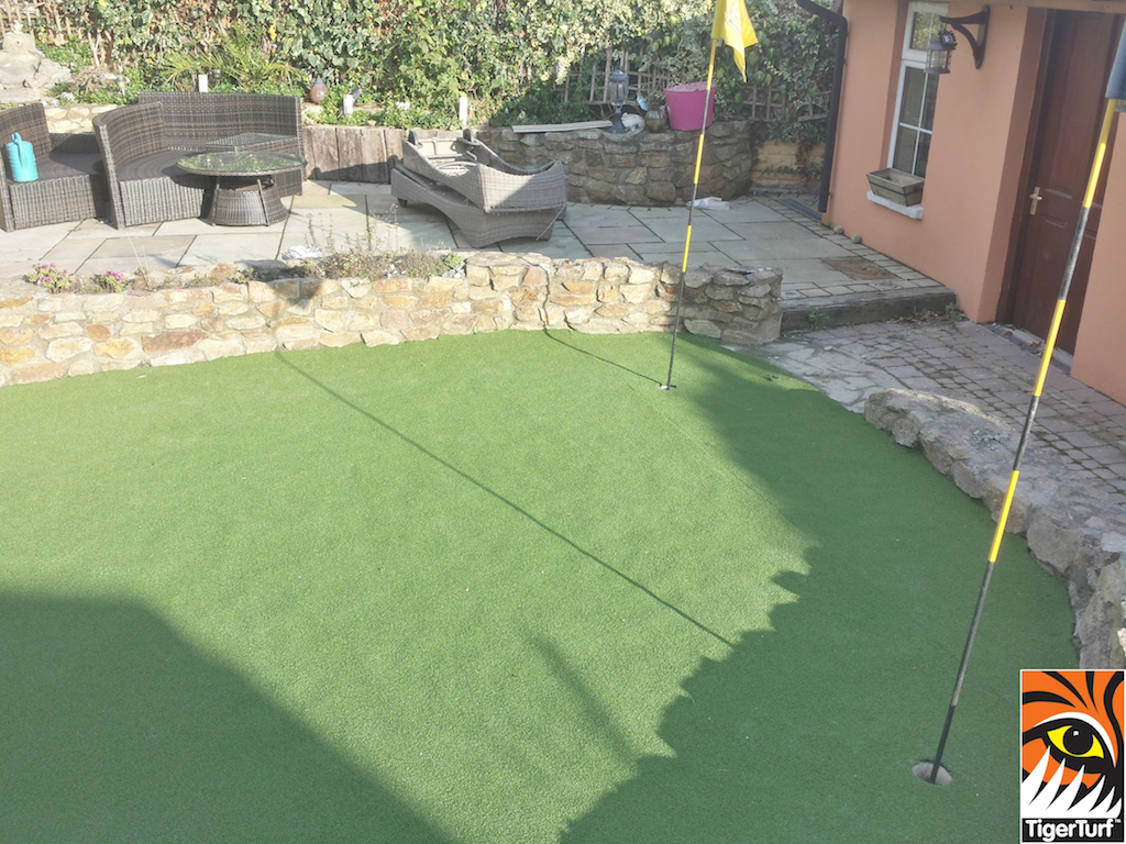 Golf Green installed in back garden