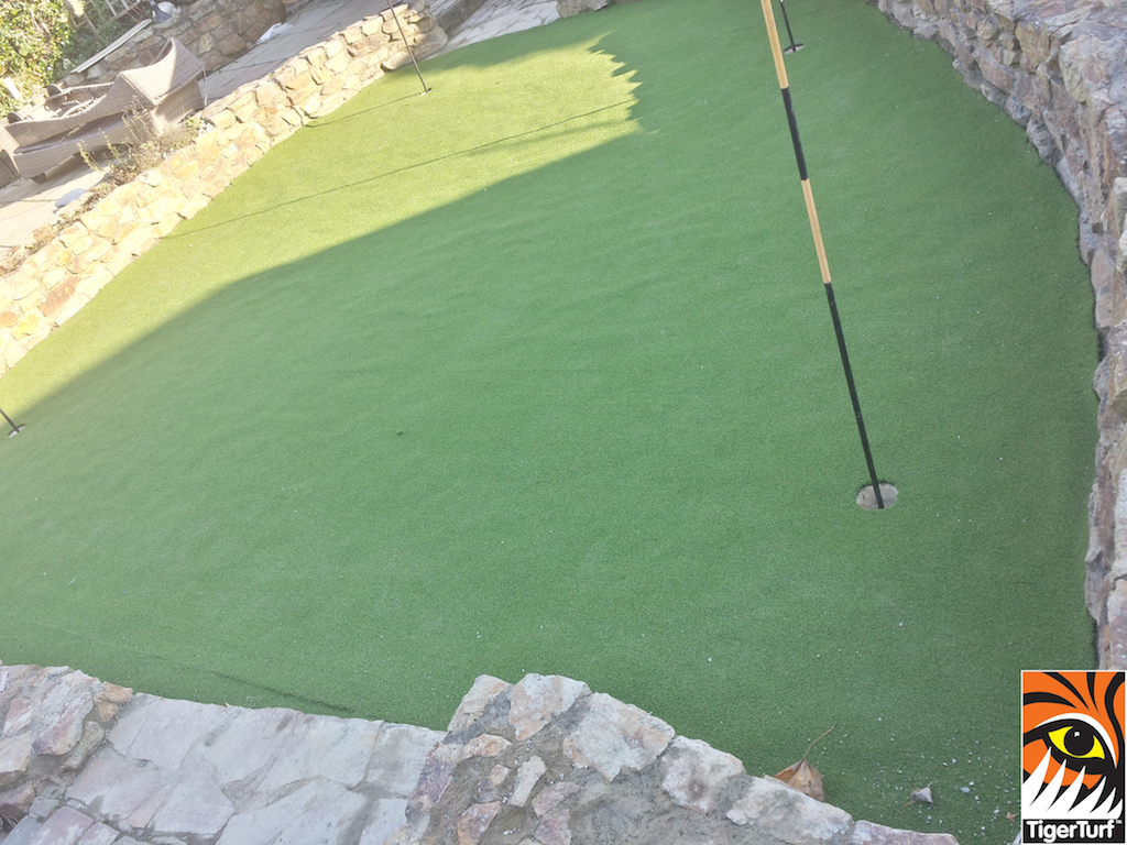 new synthetic golf green