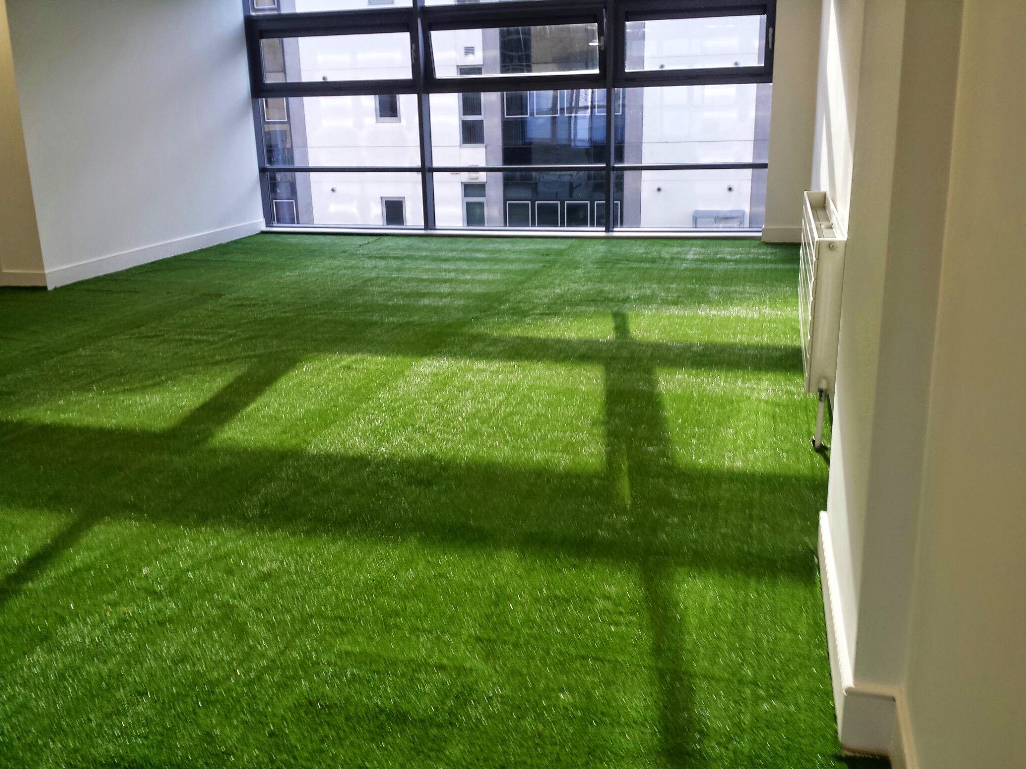 Conference room with grass