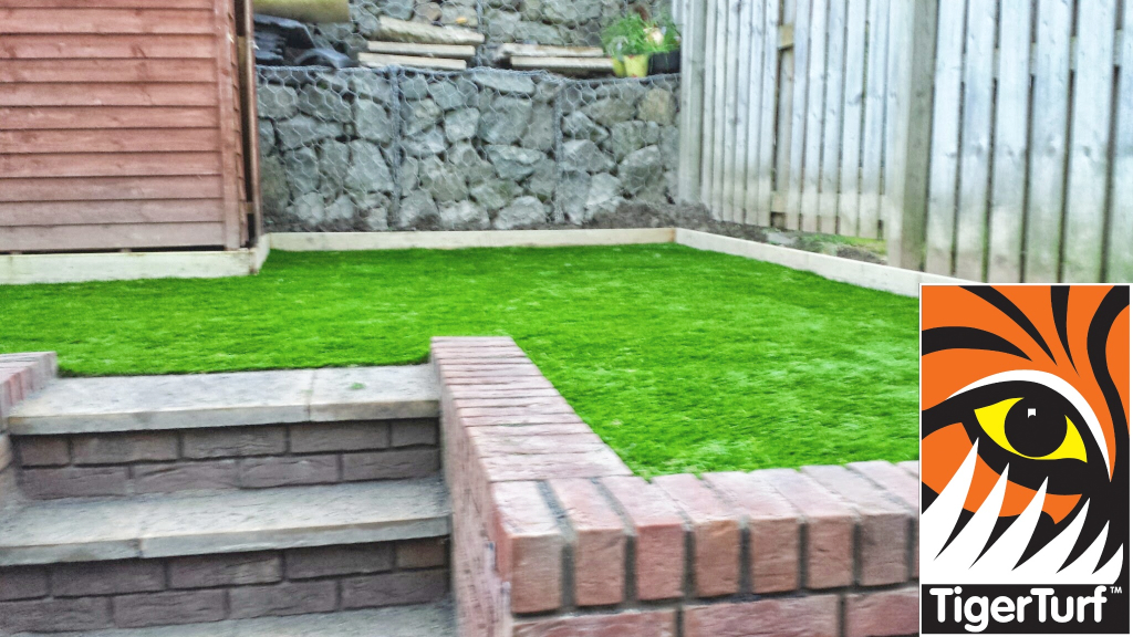 TigerTurf synthetic Grass installation on Terrace