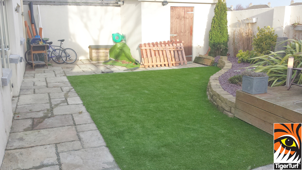 Synthetic Grass Turf installation