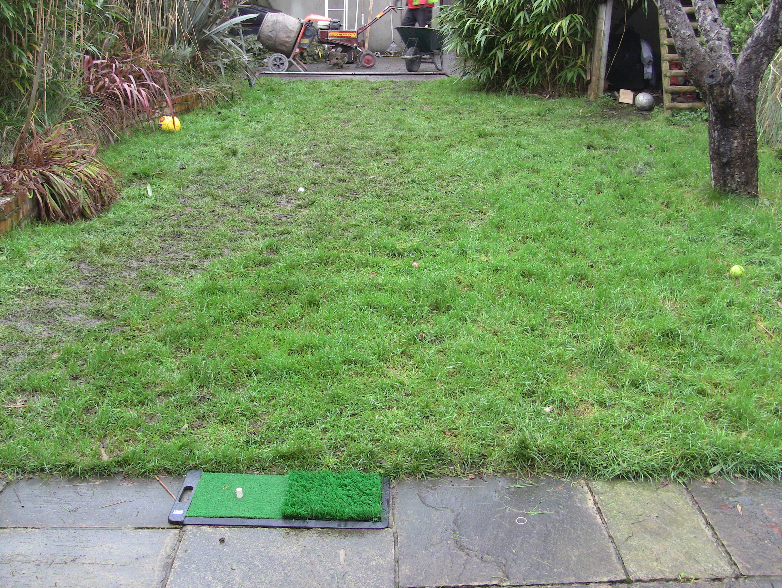 back garden prior to turf install
