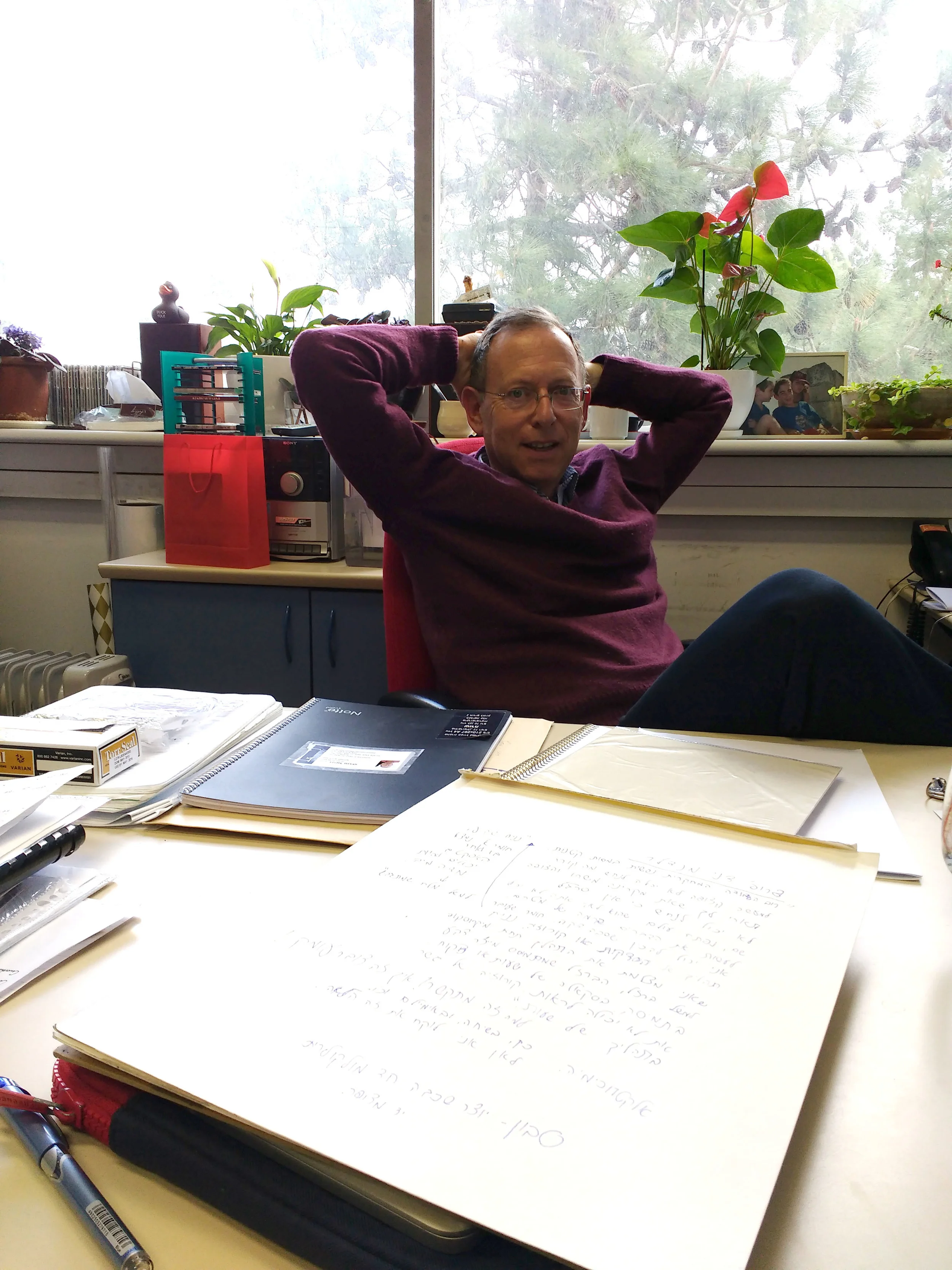 Prof. Mandler at his office