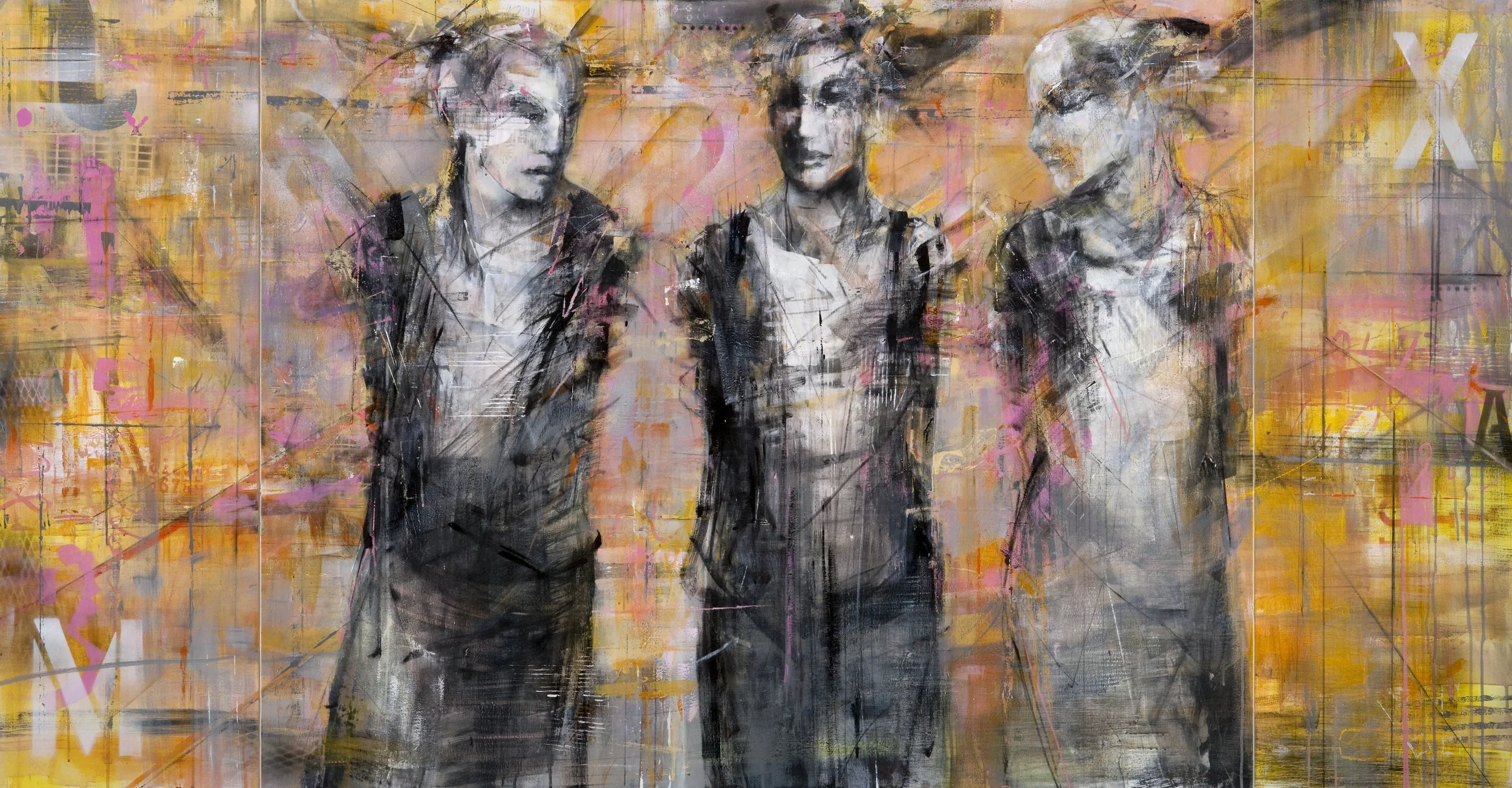 Acrylics on canvas - 125 x 234 cm - SOLD