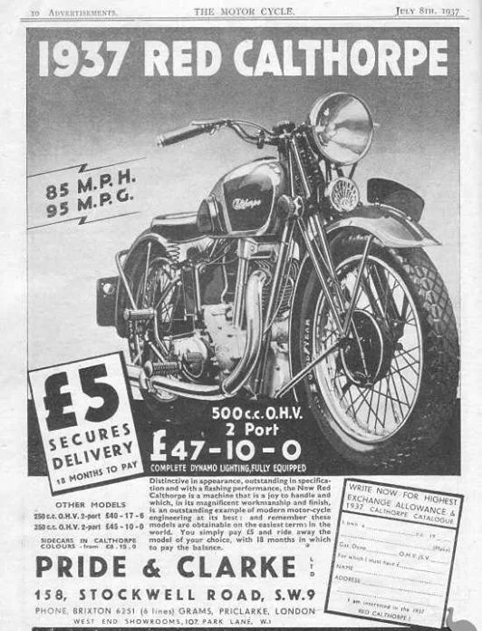 1937 Red Calthorpe