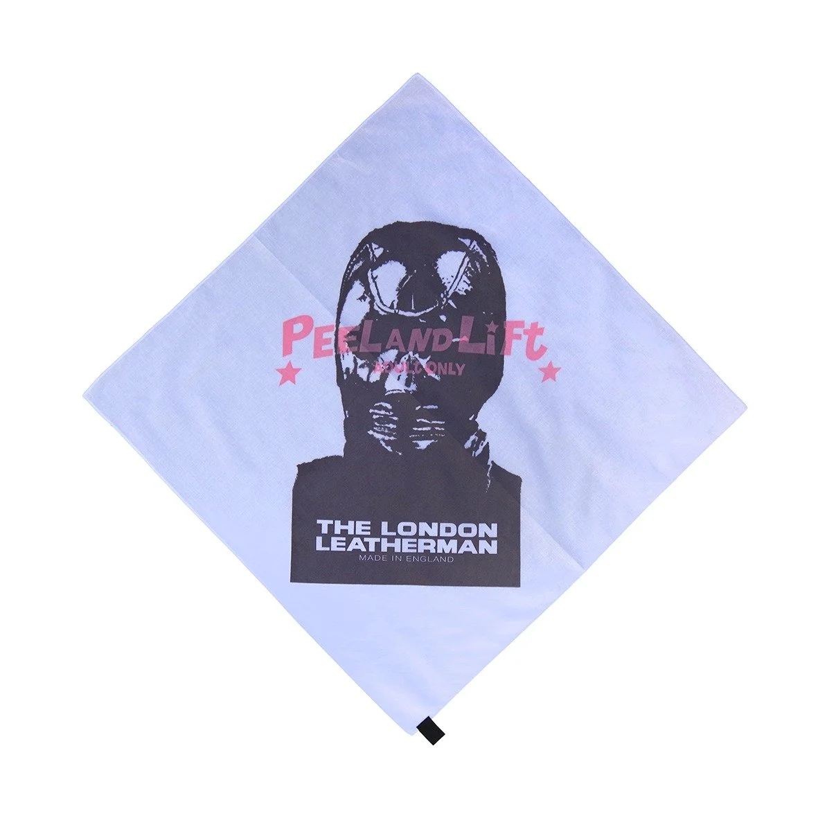 The PEEL&LIFT x The London Leatherman cotton handkerchief with logo fusion artwork, available now on the www.peelandlift.com 
#handkerchief 
#peelandlift 
#thelondonleatherman