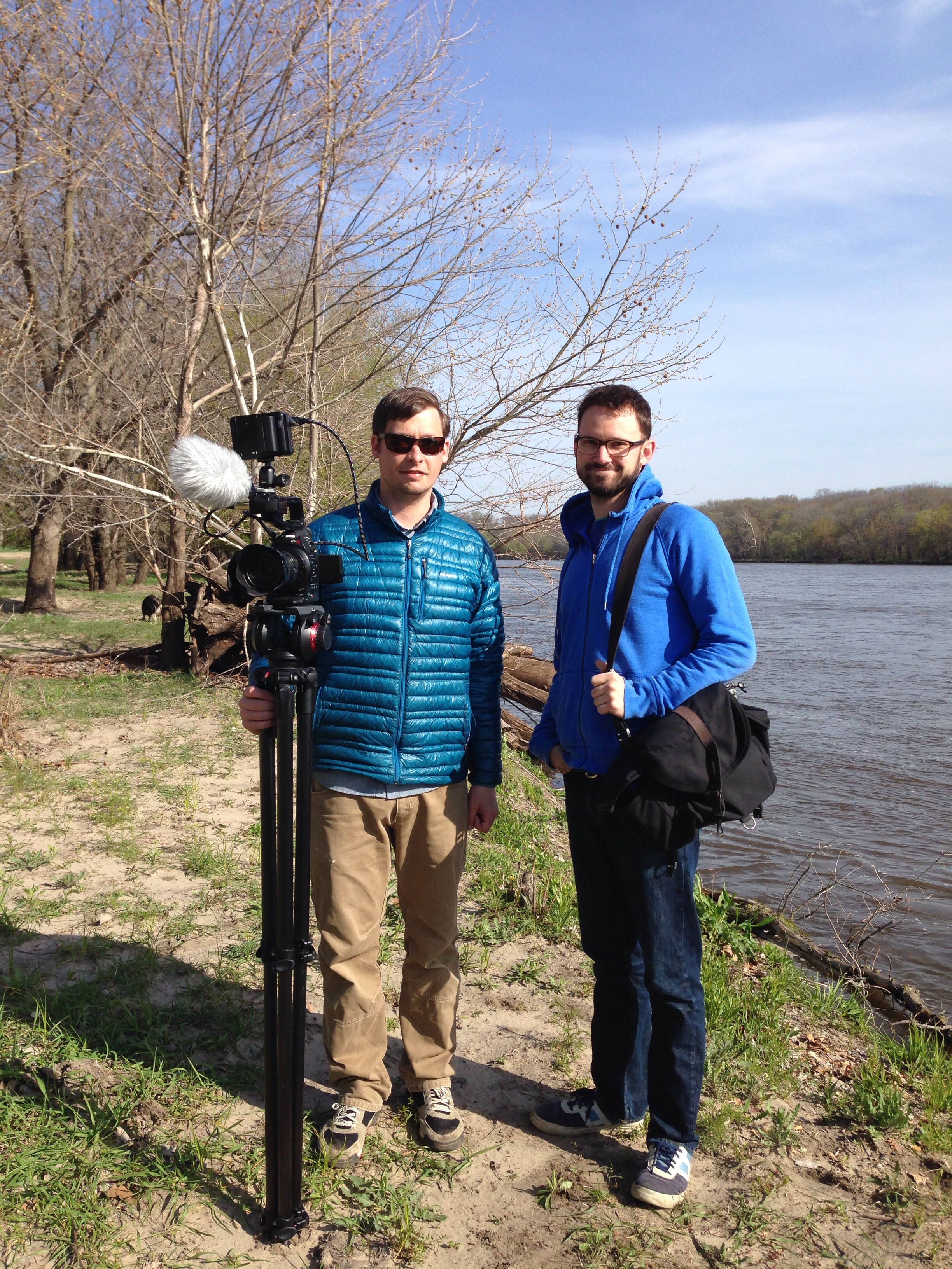 Filming on The Simple Gift of Walnut Grove with James Davies .