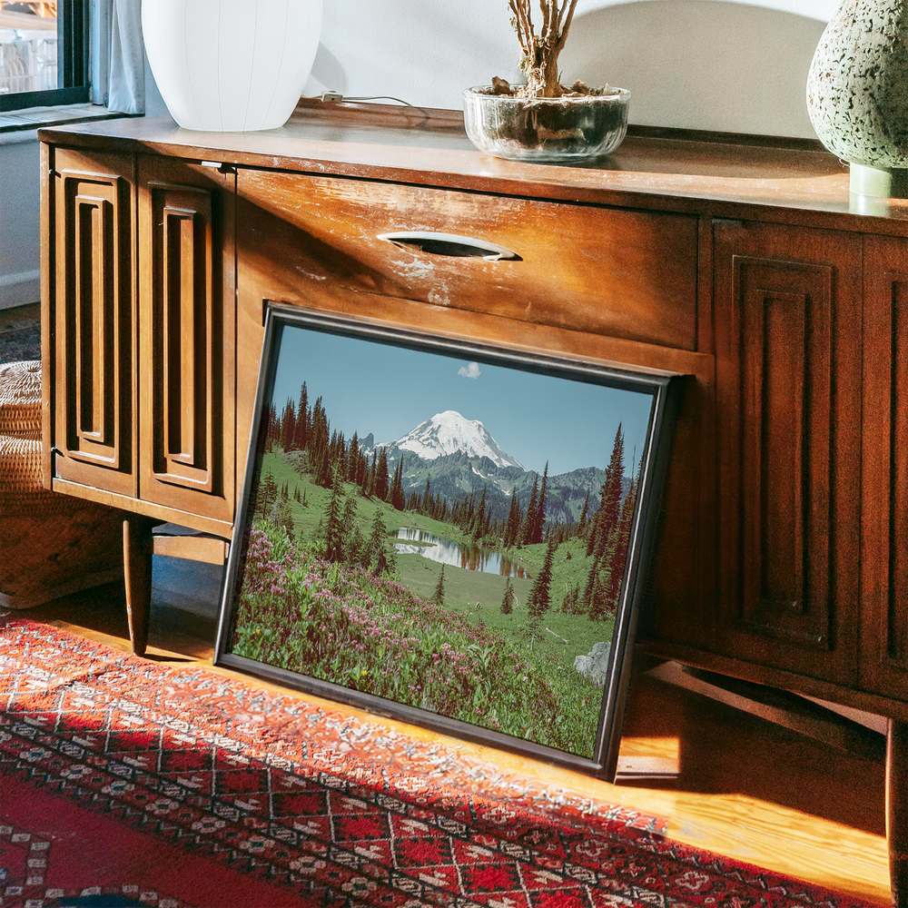 Mt Rainier Pacific Northwest Wall Art Beautiful Landscape Print