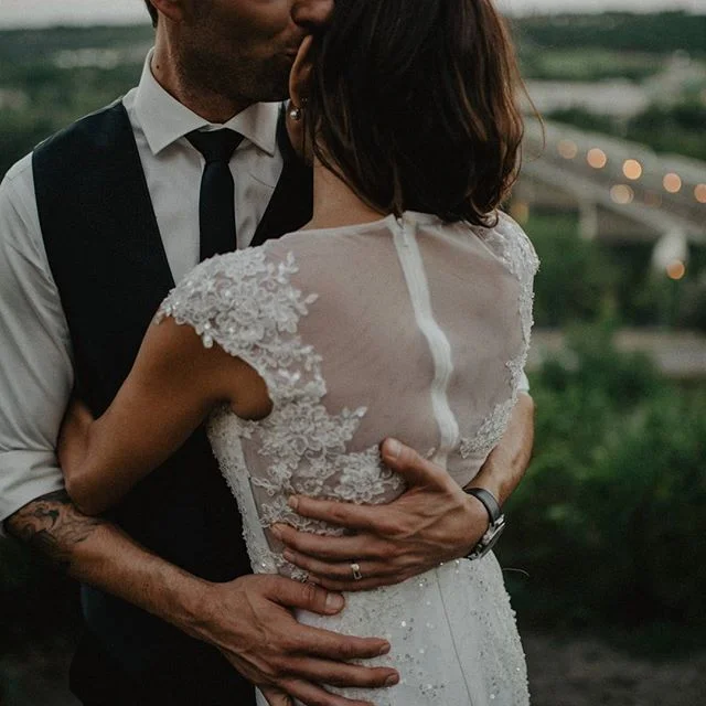 Love these late evening photos we took for Valerie &amp; Mitch's wedding at #hotelmacdonald #yeg #yegweddings with @pinkstarphotography
