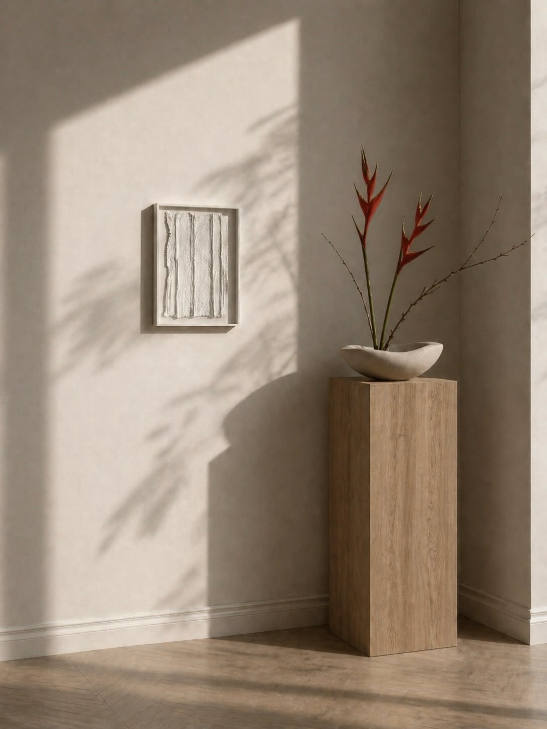 About the Paper Plaster Series &mdash; fragile, thin layers coming together in a slow build, while the material itself sets the pace.

The plaster dries quickly, leaving only a short window to move, press, shape &mdash; so the forms emerge almost on 