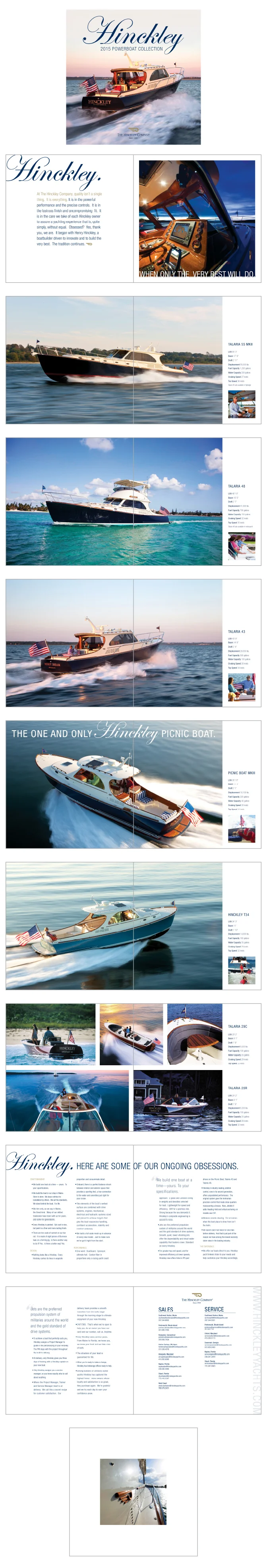 Hinckley 2015 Powerboat Collection