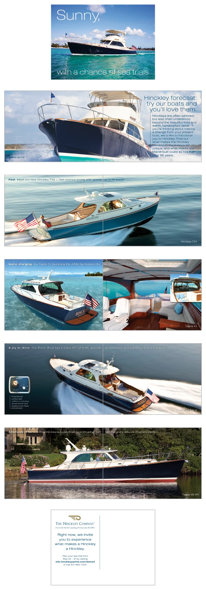 Sunny, with a chance of sea trials 