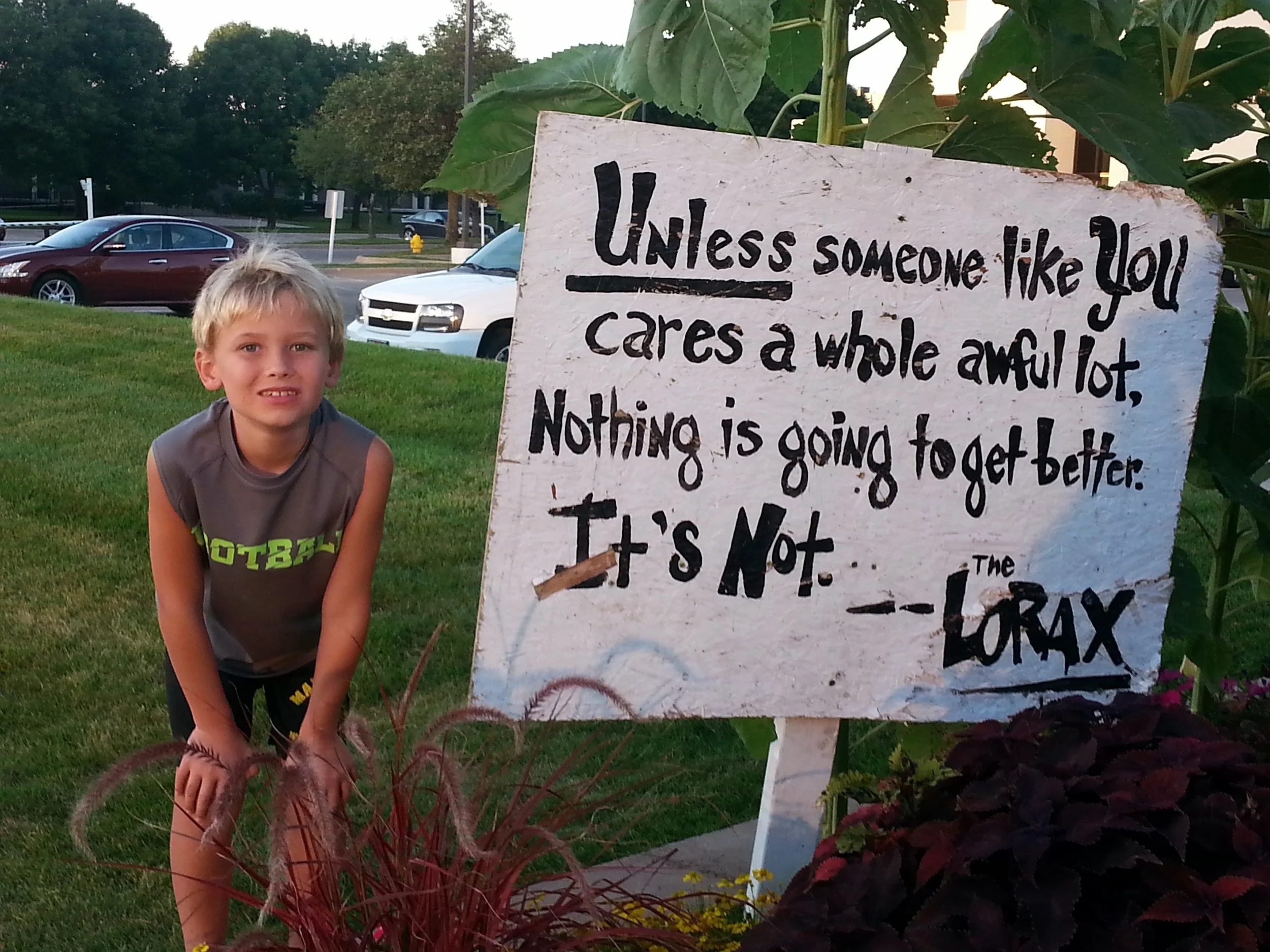 We all like Dr Seuss - especially "The Lorax"