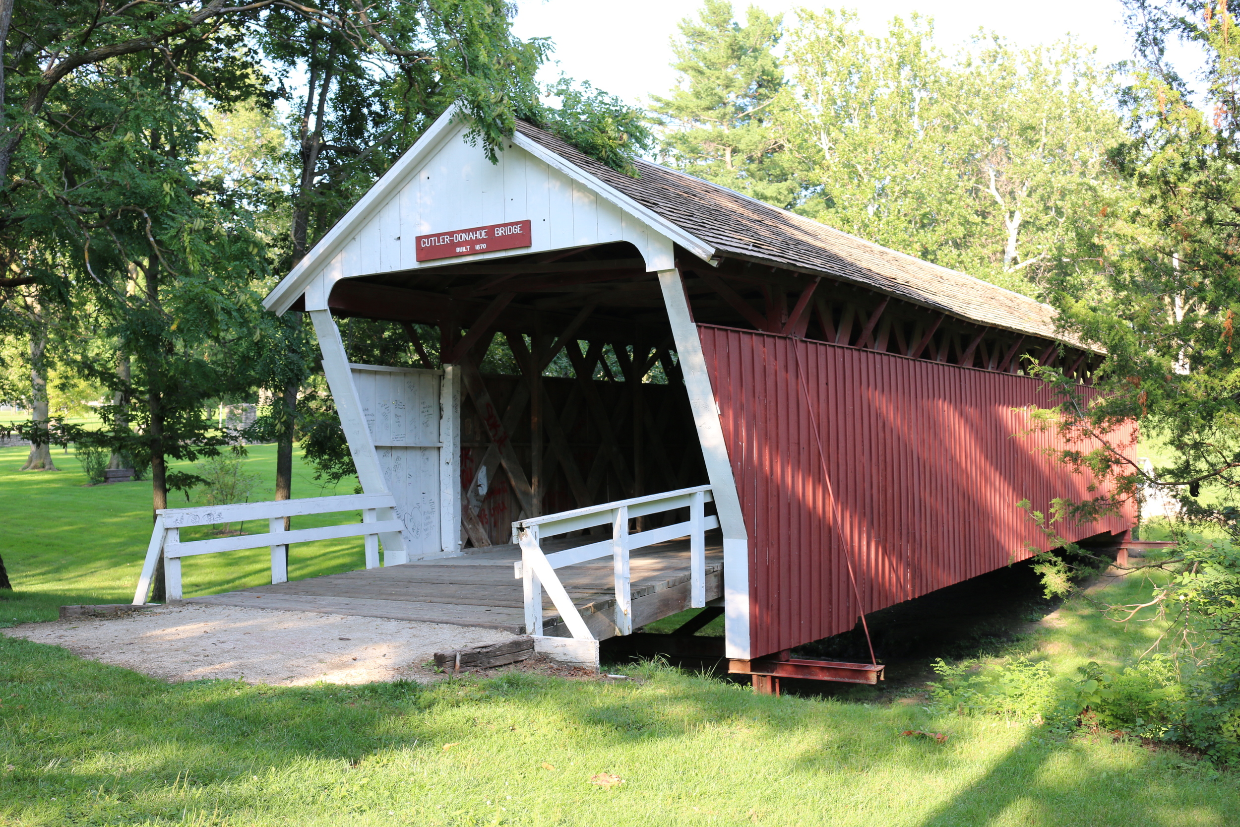 One of the remaining covered bridges in Madison County, IA.