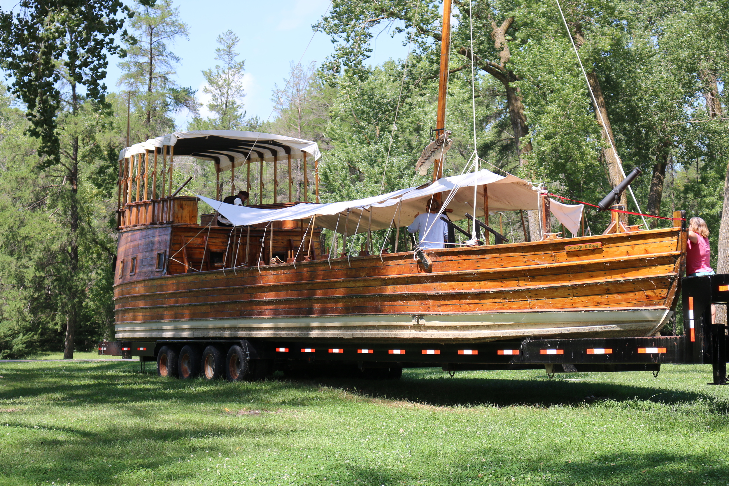 The keel boat replica at Lewis and Clark SP, IA.