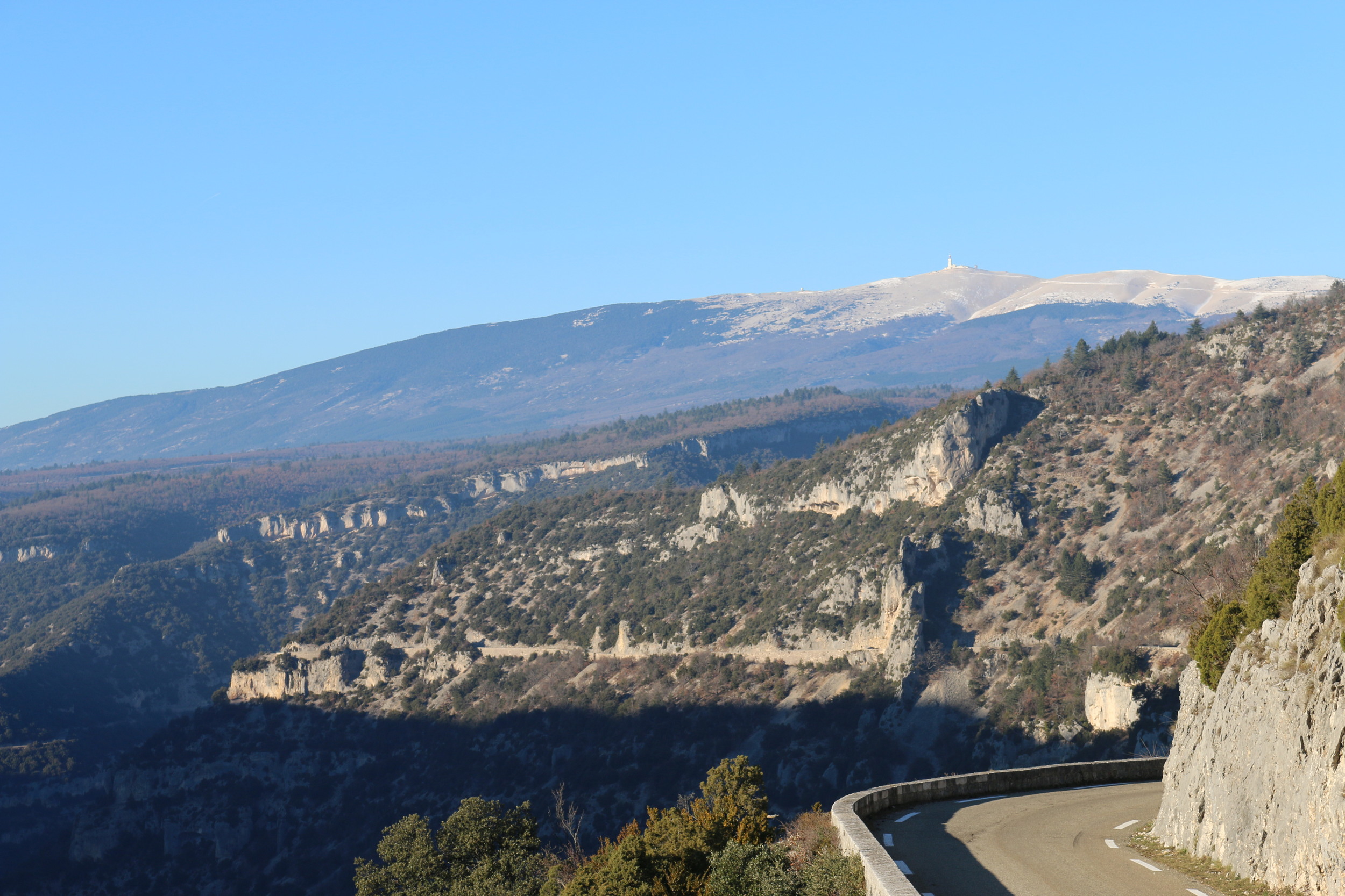 Mont Ventoux in the distance.