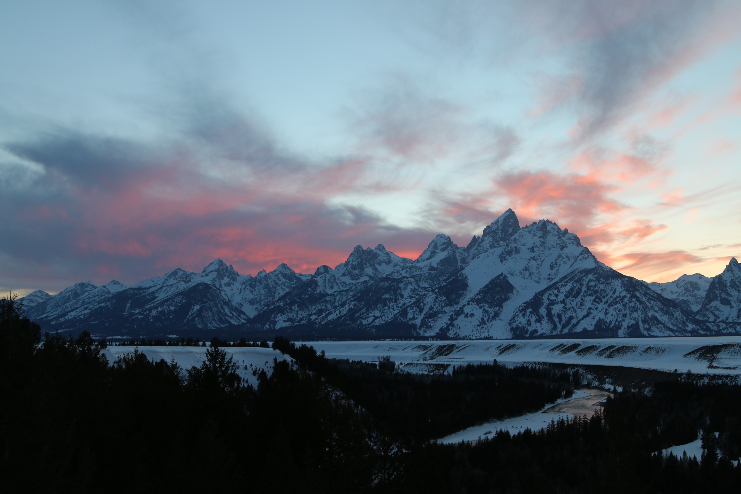 Sunset from our "campsite"