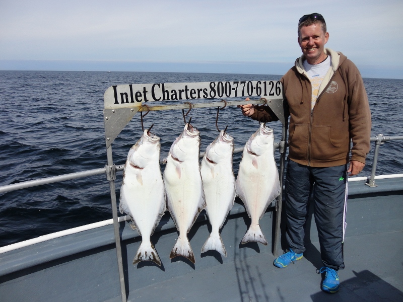 Halibut Fishing on a charter boat from Homer