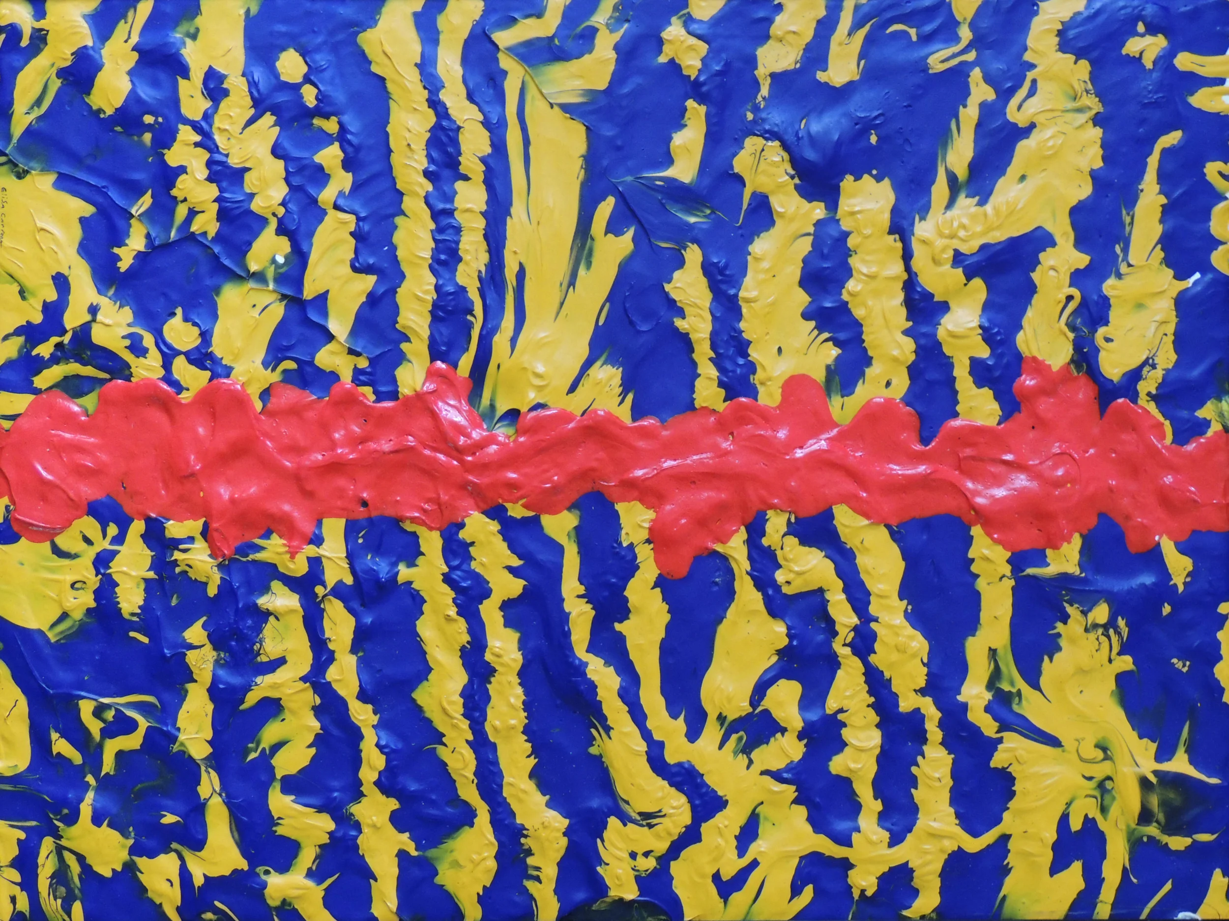  Splash!- Acrylic on cardboard, 20 x 15 inch, 2012.