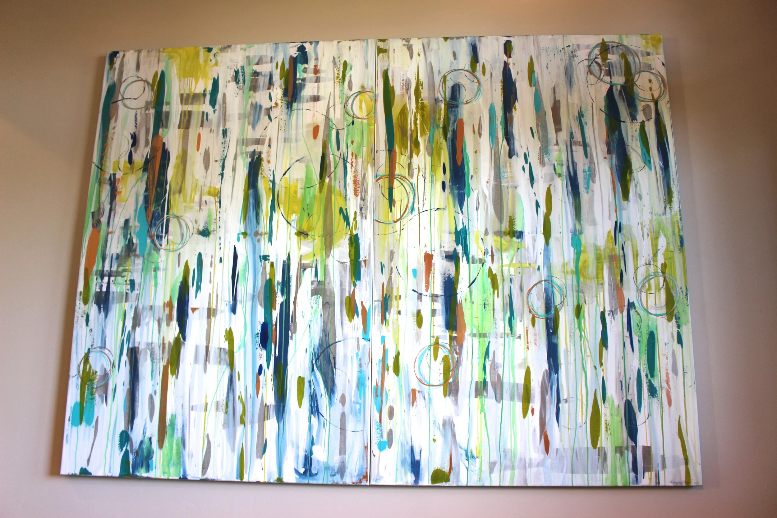 Commission for Private Residence, Broken Top Oregon by MaryLea Harris (2015) SOLD (6' x 8') 