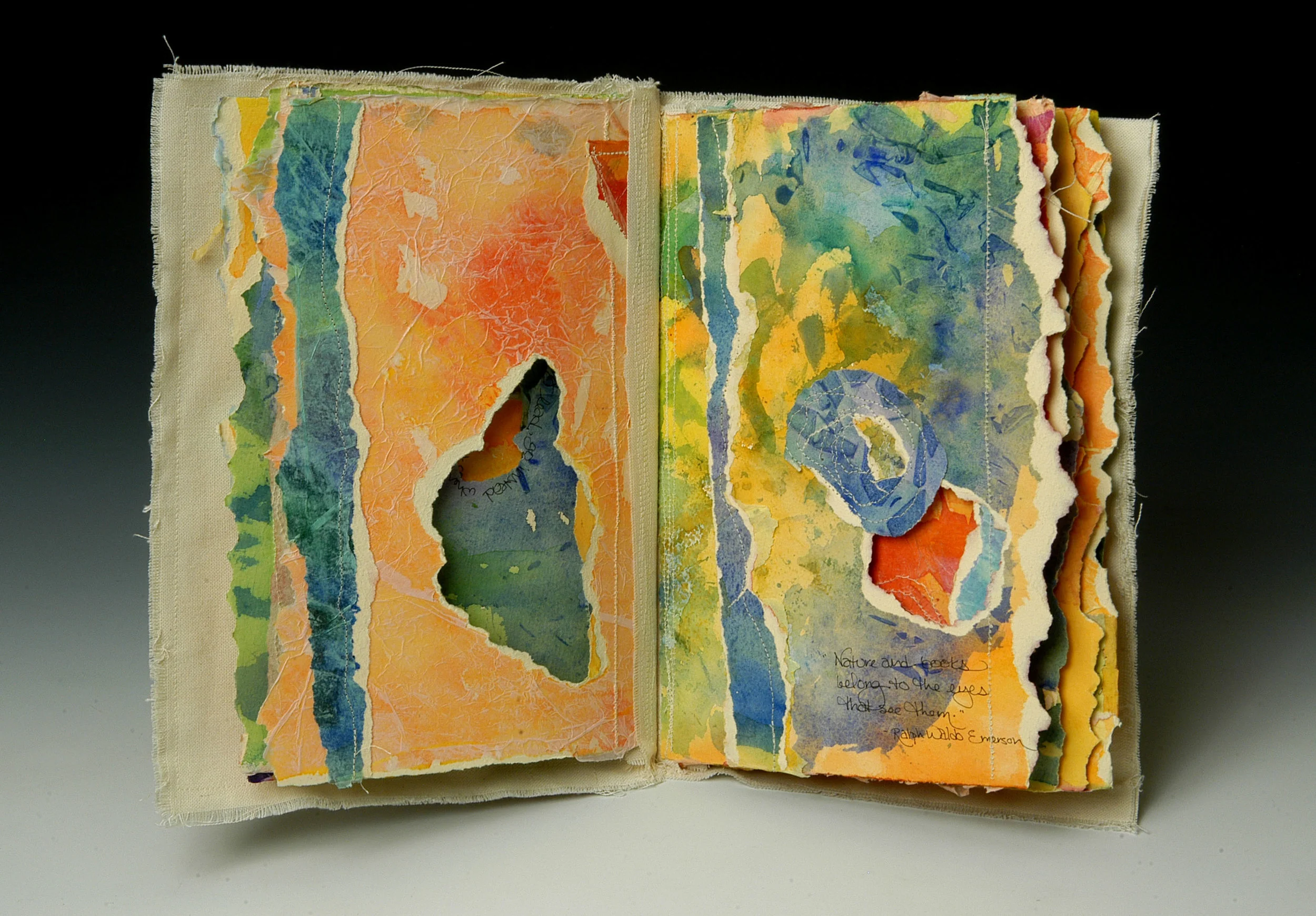 "Birches" handmade book by MaryLea Harris