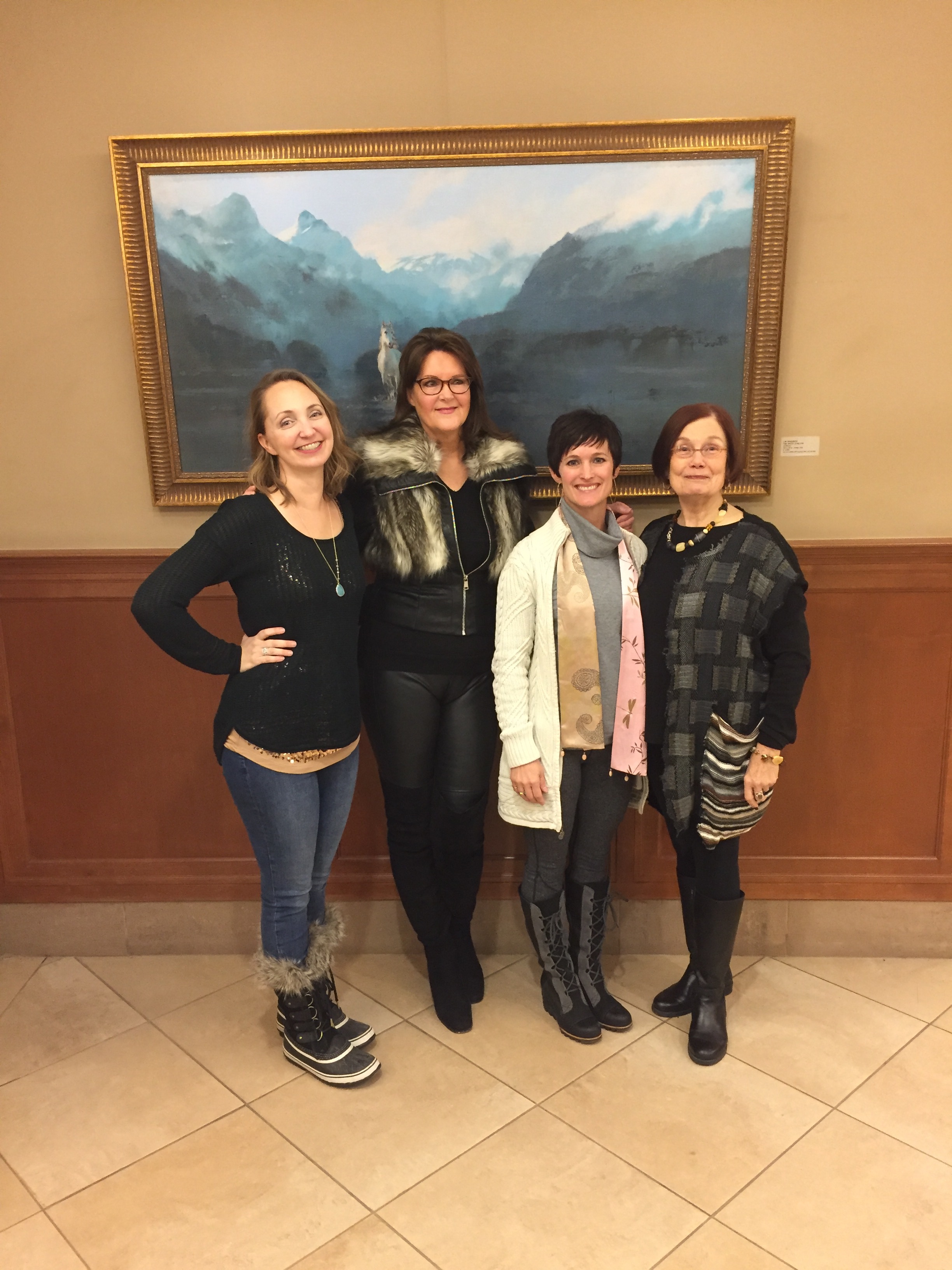 L-R MaryLea Harris, JM Brodrick, Kelly Thiel, Billye Turner