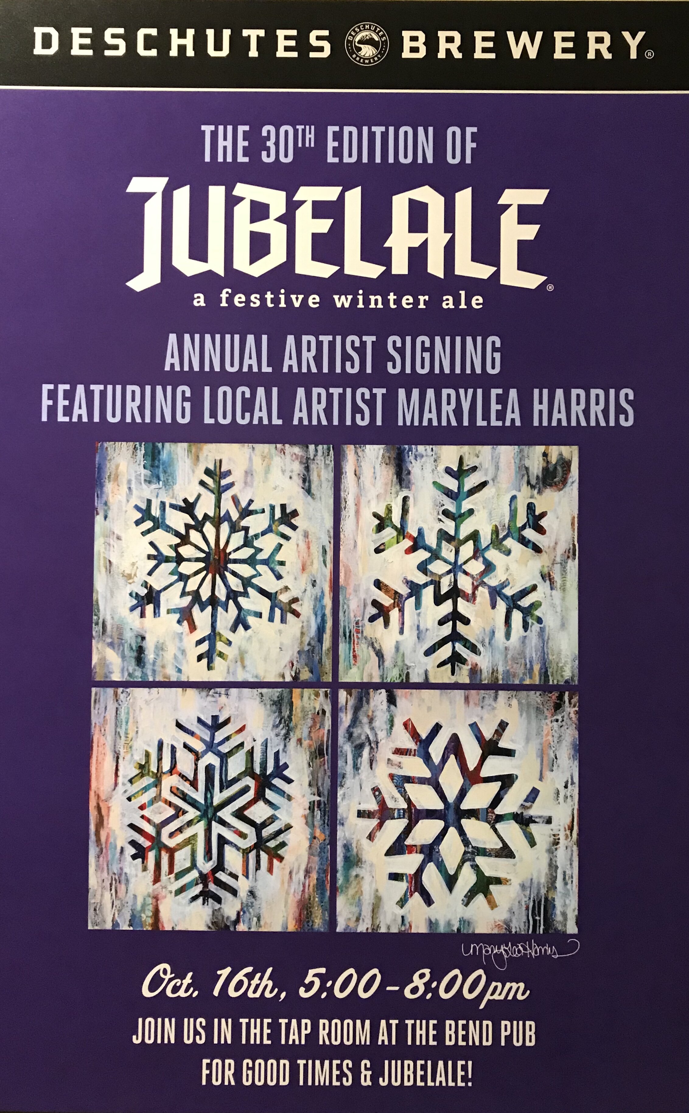 Jubelale Deschutes Brewery Art by MaryLea Harris