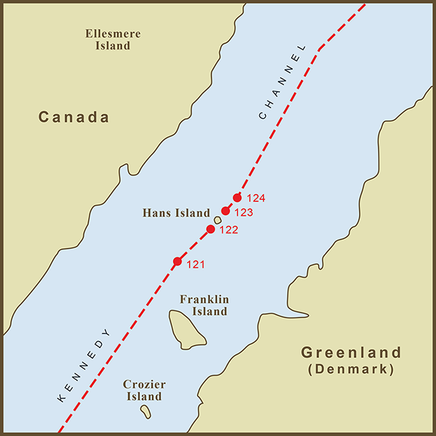 Canada-Denmark, Hans Island Map.png