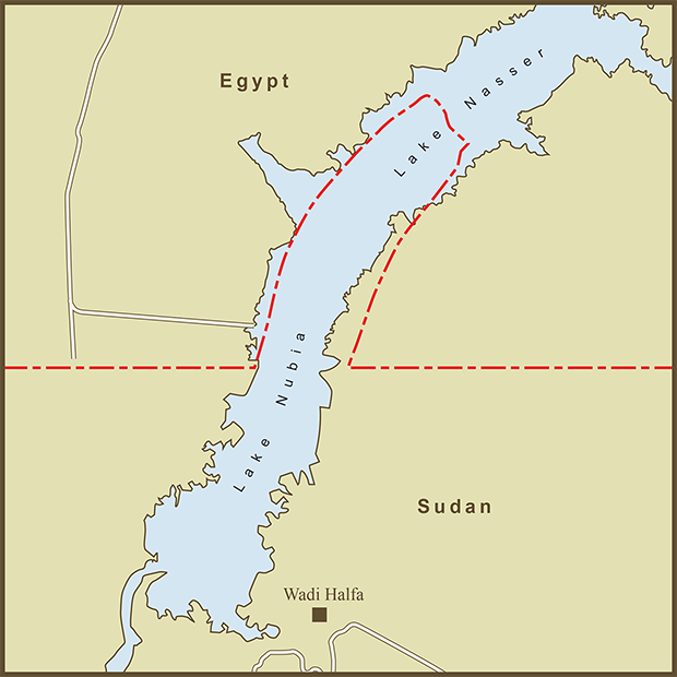 Egypt-Sudan, Wadi Halfa Salient Map.png