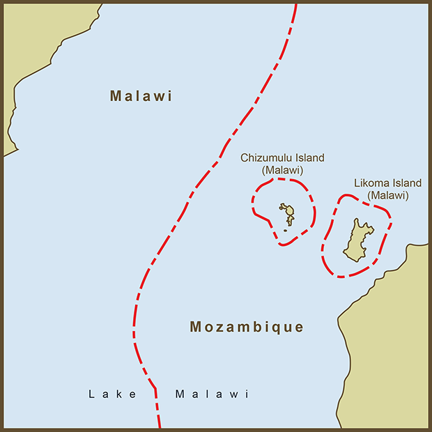 Malawi-Mozambique, Border Islands Map.png