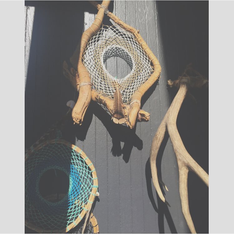 Dream a little dream of me. Found these amazing dream catchers at a friends house. How beautiful? #cantwait #lacandlecompany #dreams