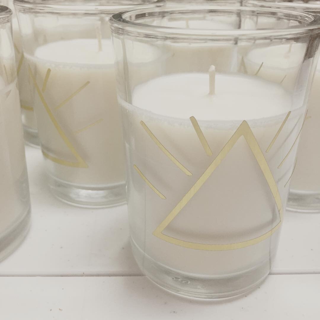 Sneak peek to an amazing wedding coming soon. #love #triangle #wedding #candles #gold #white. 