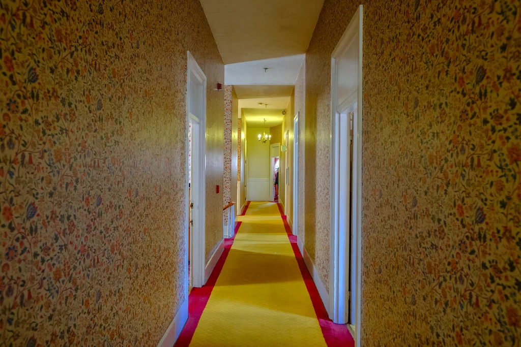 The hallways remind you of The Shining.
