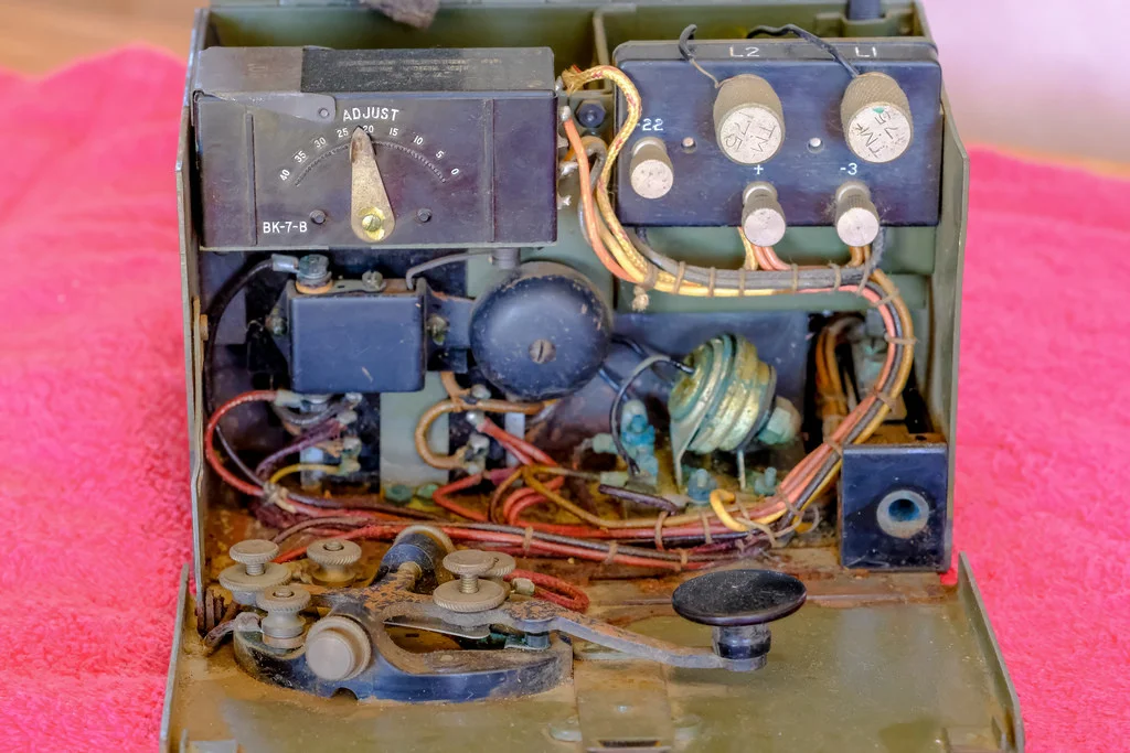 This was a military device, still waiting restoration. 