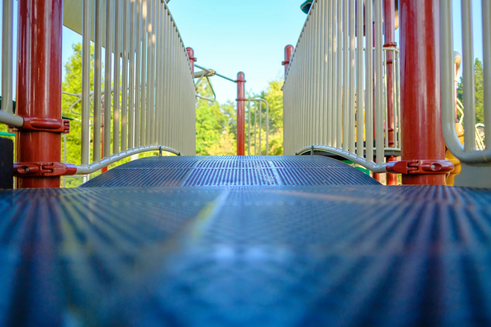 The colors and shapes in a park give an opportunity for more abstract images and shallow depth of field. 
