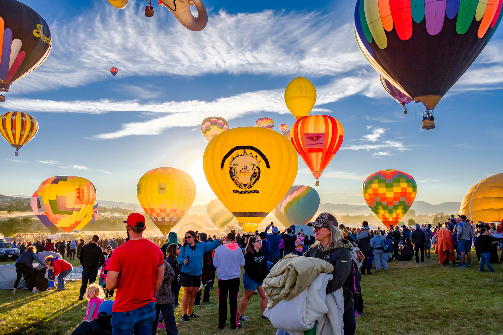 Sun soon rises and this added an entirely different glow to the balloons