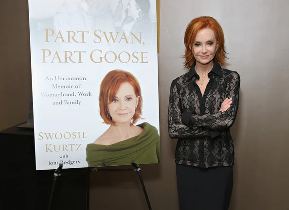 Swoosie Kurtz discusses her new book "Part Swan, Part Goose: An Uncommon Memoir Of Womanhood, Work, And Family" at the Roundabout Theatre Company on April 28, 2014. Image Credit: http://www.zimbio.com/pictures/yysMamKFLab/Swoosie+Kurtz+Reads+New+Book+Part+Swan+Part/LHTQfF4Aaw9