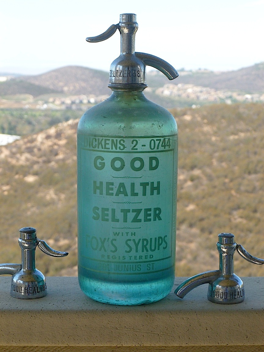 SELTZER BOTTLE FROM THE COLLECTION OF RICHIE STRELL COURTESY OF RICHIE STRELL