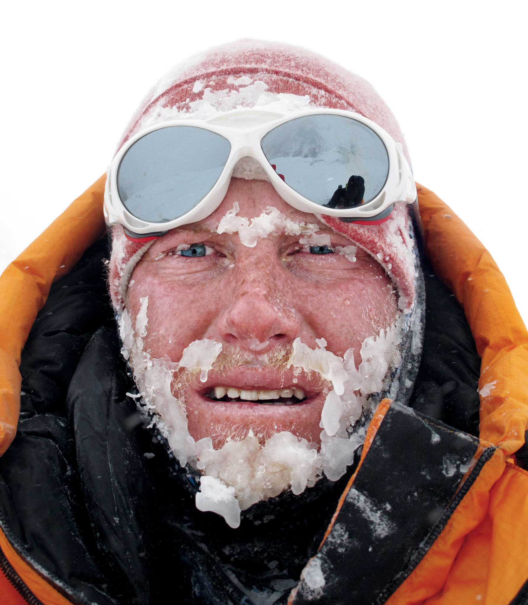 Cory Richards makes the survival selfie look good...