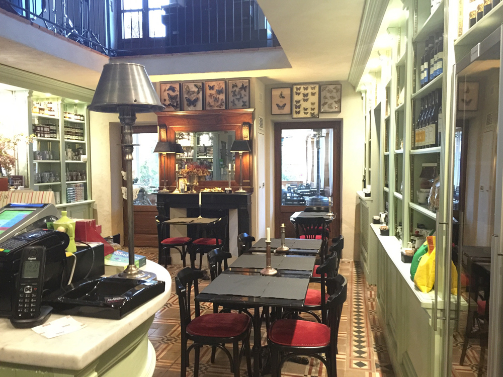 the dining room before prepared for service