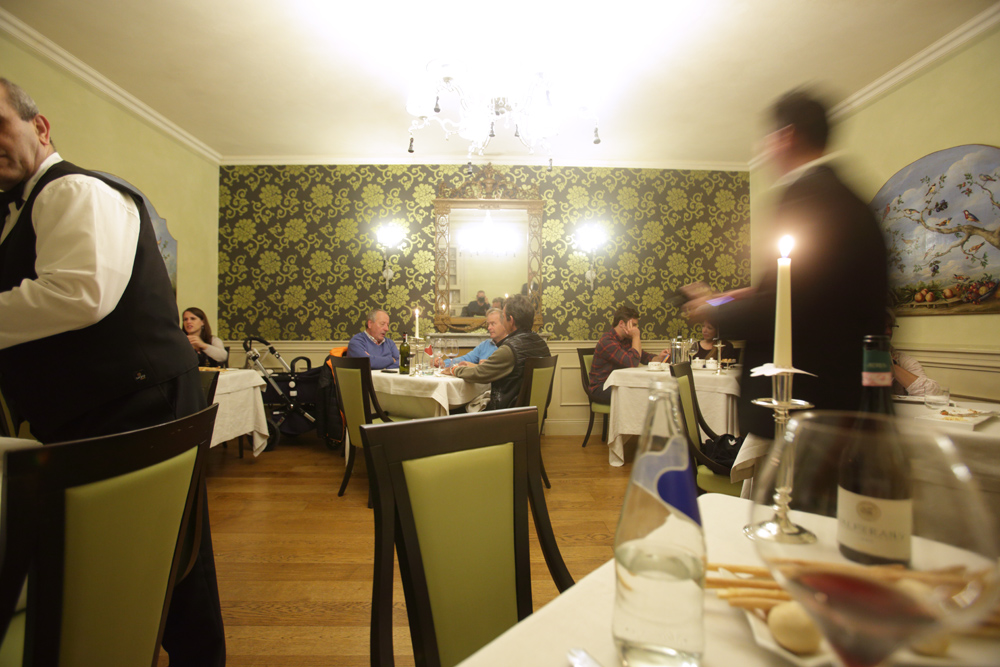 our dining room at Ristorante Bovio
