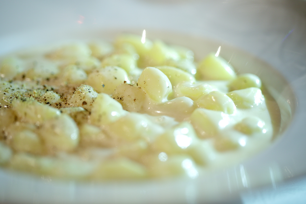 gnocchi with castelmagno cheese