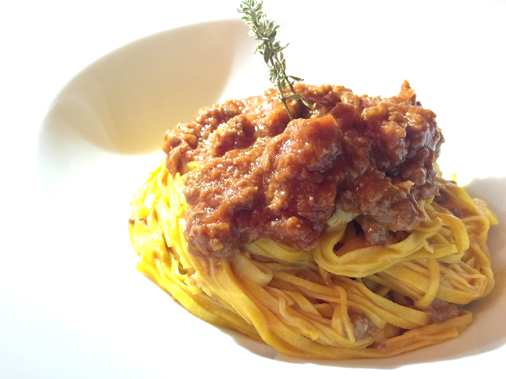 Tajarin with meat ragu