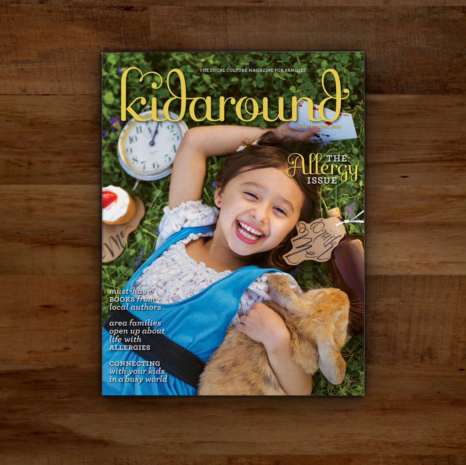 Editorial Design for Kidaround Magazine Allergy Cover