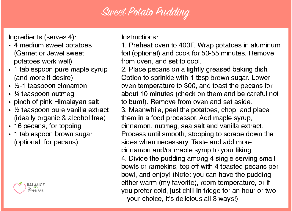 Sweet Potato Pudding