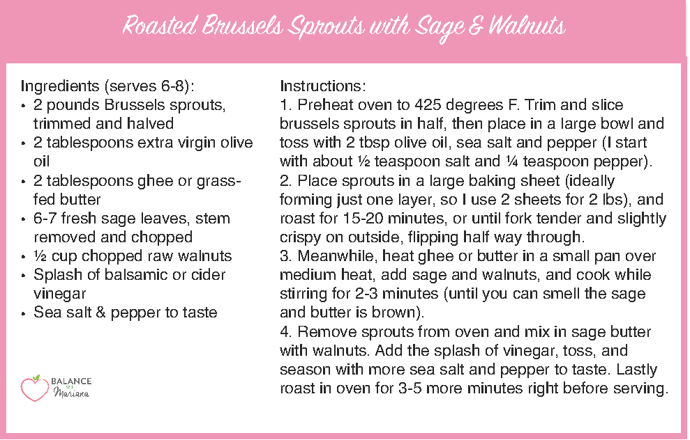 Roasted Brussels Sprouts with Walnuts